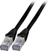 Cat6a sFTP netwerkkabel 15 meter Zwart