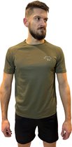 Kill'r - Performance Wear | Sport T-Shirt Donker Groen/Khaki/Army Polyester