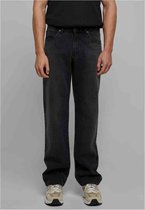 Urban Classics - Heavy Ounce Straight Fit Jeans Broek rechte pijpen - Taille, 32 inch - Zwart