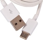 USB-C naar USB-A Oplaadkabel - Snelle Data- en Oplaadsnoer voor Telefoons, Samsung Compatibel, Duurzaam TPE Materiaal - Eco-vriendelijke Keuze - Wit