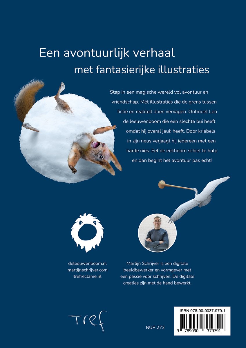 Leo de Leeuwenboom heeft overal jeuk! – Prentenboek cadeau 4 jaar / 5 jaar / 6 jaar / 7 jaar / 8 jaar / 9 jaar / 10 jaar / jongen / meisje – Kinderboek over dieren, natuur en vriendschap met winterthema (cadeau tip) - back cover