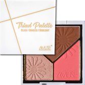 Amuse Triad Face Palette - 03 - Drive Me Nuts - Palette visage - Poudres bronzantes, Highlight & Blush - 11 g