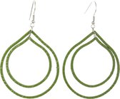 Behave Boucles d'oreilles pendantes avec motif coloré