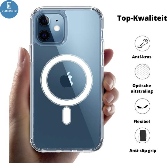 iPhone 13 Case Clear - Coque transparente avec cercle magnétique - pour Apple iPhone 13