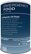 Trek'n Eat Emergency Food - Zalm pesto met pasta in blik - 3 porties - 15 jr houdbaar - Noodpakket - Noodrantsoen - Vriesdroogmaaltijd - Rantsoen - Outdoormaaltijd - Survival food - Overlevingspakket