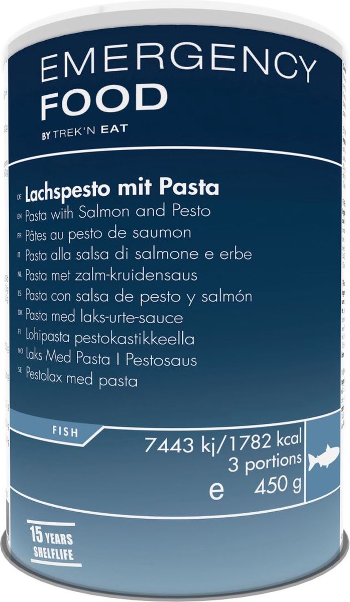 Goedkoopste Trek'n eat Emergency Food Salmon Pesto With Pasta Reismaaltijd