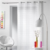 Livetti Vitrage met oogje Net Curtain 140x240cm - Candide Wit