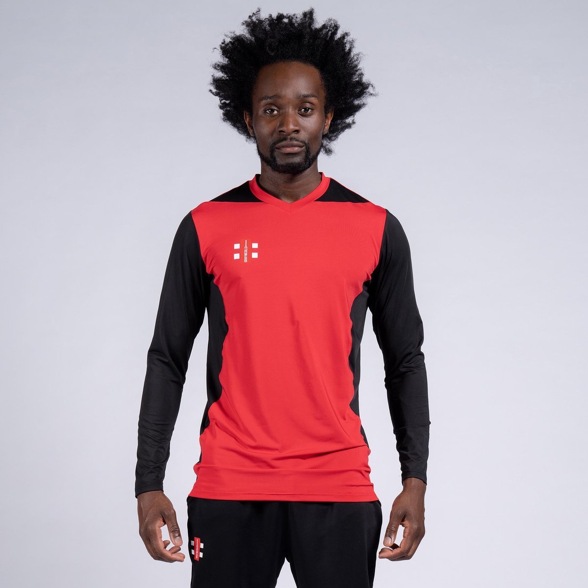 Gray-Nicolls Cricket SHIRT PRO T20 L/S RD/BK 9-10 9 - 10 Yrs - Rood / Zwart