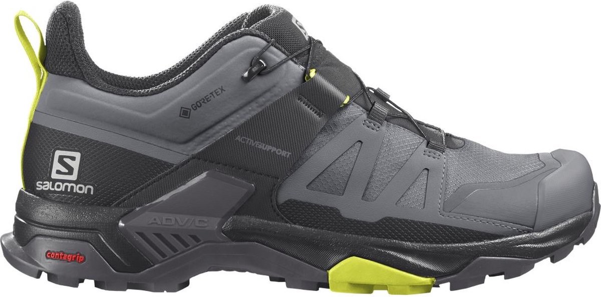 Salomon X Ultra 4 Gore-Tex Heren Lage Wandelschoen Quiet Shade/Black/Evening Primrose 8,5
