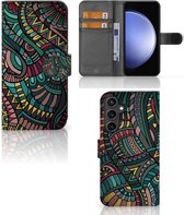 GSM Hoesje Geschikt voor Samsung Galaxy S23 FE Flip Case Aztec