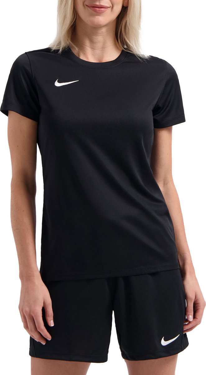 662x1200.jpg Nike Park VII Shirt Korte Mouw Dames - Zwart Wit - L - Afbeelding 1