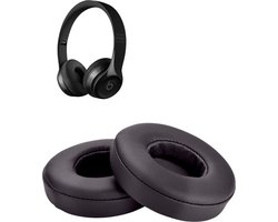 Oorkussens geschikt voor Beats By Dr. Dre Solo 2.0/3.0 wireless - Koptelefoon oorkussens voor Beats Solo antraciet