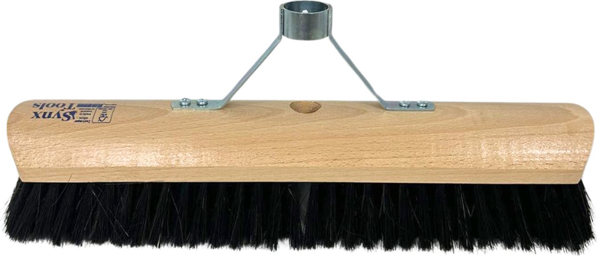 Goedkoopste Synx Tools Bezem Los Zaalveger Paardenhaar 40cm met versteviging houder - bezems - Paardenhaar/kamerveger 40cm - Zachte bezems - Zonder Steel