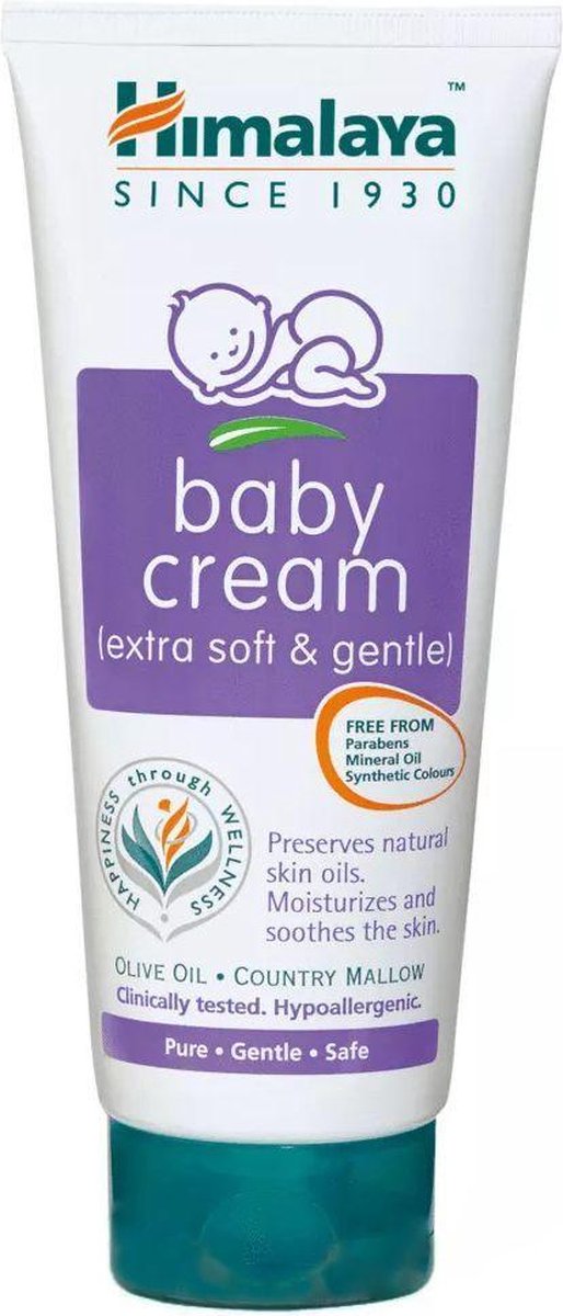Goedkoopste Himalaya Baby Cream 50ML - EXTRA SOFT & GENTLE - FREE FROM PARABENS, MINERAL OIL & SYNTHETIC COLORS