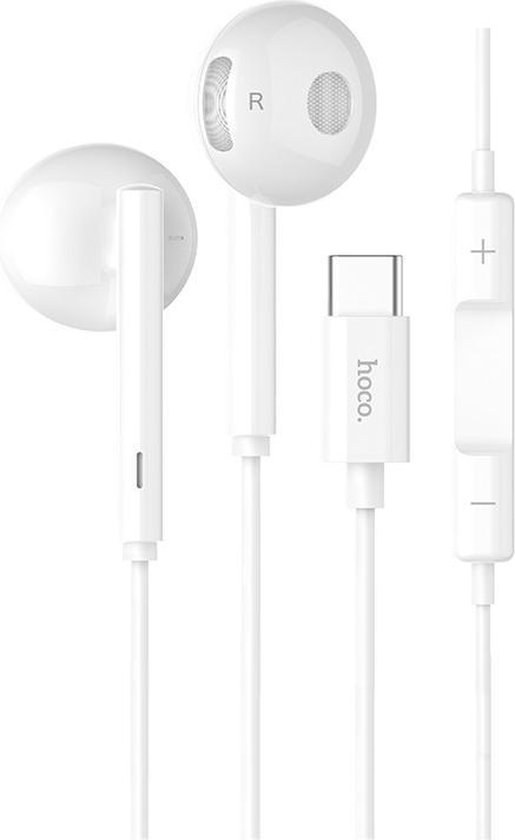 Hoco USBC InEar Headset met Microfoon Wit