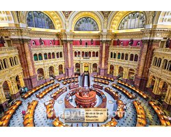 Amerikaanse Congres Bibliotheek - Washington / USA | Houten Puzzel | 1000 Stukjes | 59 x 44 cm | King of Puzzle