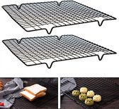 Cooling Rack Stainless Steel Cooking Grate Metal Cake Cooler Metal Baking Cake Cooling Rack Cake Cooling Rack Cake Cooler Even & Fast Cooling Lightweight for Baking Grilling Cooling