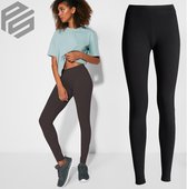 Black Legging Women's long leggings with elastic waistband and side seams. Anatomic design. Extra soft texture
