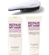 Eleven Australia - Repair My Hair Set - Shampoo + Conditioner + KG Ontwarborstel - Herstellende Kit