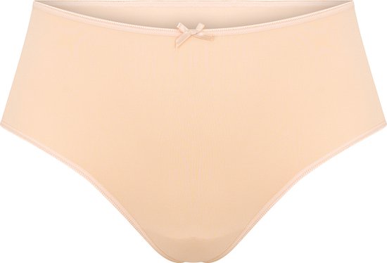 RJ Bodywear Pure Color dames string extra hoog (1-pack) - beige - Maat:
