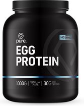 PURE Egg Protein - 1000gr - ei eiwit - lactosevrij - koemelkvrij - ontbijtshake