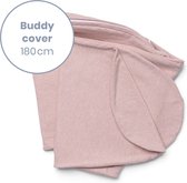Doomoo Buddy Cover - Hoes voor Voedingskussen Buddy - Biologisch Katoen - 180 cm - Chiné Pink