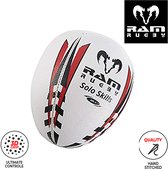 Solo Skill Rugby Ball - Ultieme individuele training - 3D Grip - Oefen Kaatsen en Vangen individueel Size 5 RAM® Engeland - Uniek 3d Grip techn. Prof.