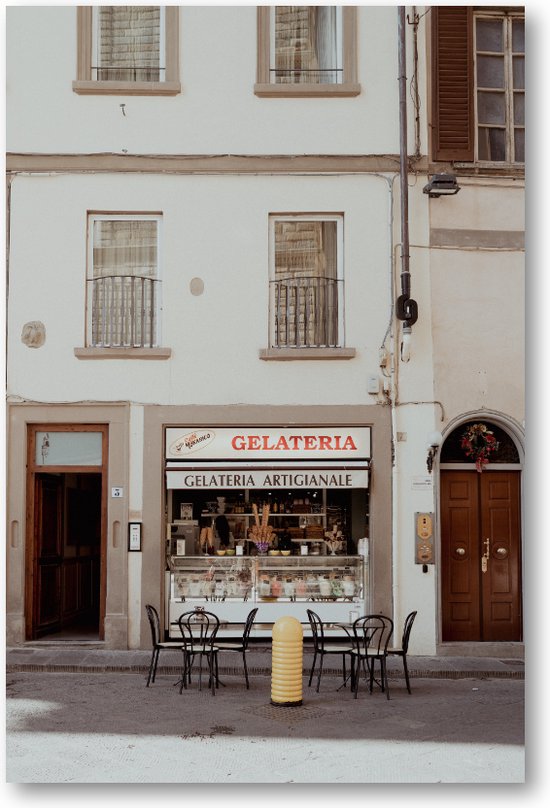 Proef de Traditie: Italiaanse Gelateria - Italiaanse IJspauze - Foto op Plexiglas 60x90