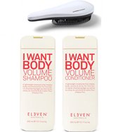 Eleven Australia - Volume Set - Shampoo + Conditioner + KG Ontwarborstel - I Want Body - Volume