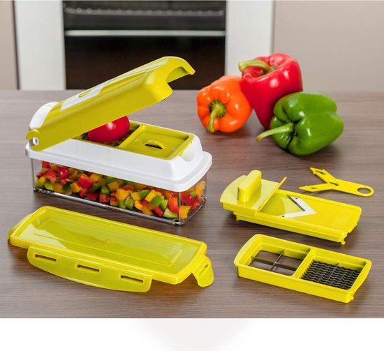 Genius Nicer Dicer Smart | 13 Teile | Gemüseschneider | Zwiebelschneider | Schneiden / Würfeln