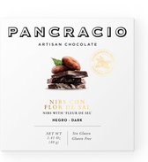Pancracio - Chocolade - Puur- Nibs met Flor de Sel- 5 kleine tabletten