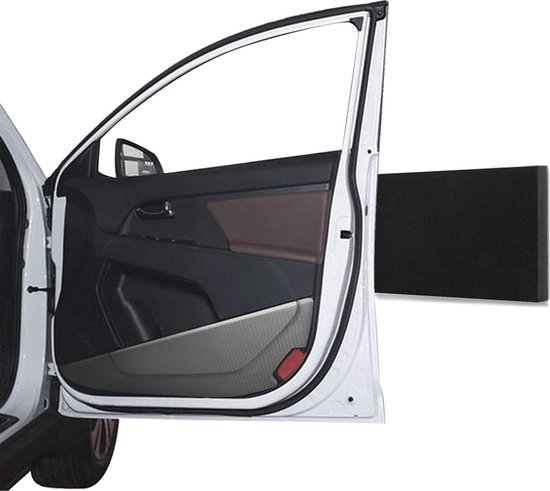 Protection de mur de garage de Premium - Protection de bord de porte - Protection de bord de porte de voiture extra épaisse - Autocollante et hydrofuge - Kit de 4 pièces pour mur de voiture et de garage - Noir
