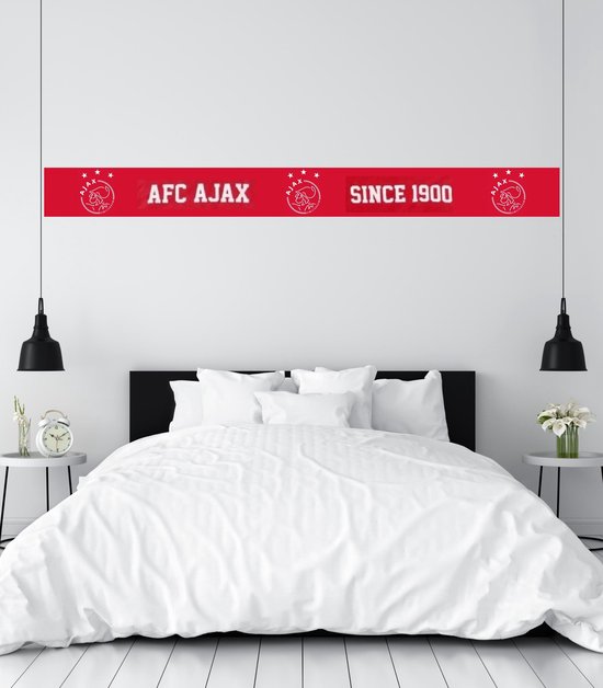 Lang onduidelijk chef Ajax Behangrand 500 x 18 cm - Ajax Behang - Rood Wit - AFC Ajax Amsterdam 5  meter... | bol.com