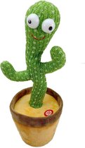 Good lifehacks Dancing Cactus - Interactieve Knuffels - Ingepakt als cadeau - Dansen - Zingen - Originele TikTok - Plush - 120 liedjes - 32 cm