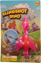 slingshot dino 11 cm roze/oranje D