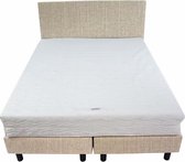 Bedworld Boxspring 180x190 - Medium - Waterafstotend fijn - Licht beige (MV02)