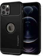 Spigen Rugged Armor Case - Telefoonhoesje - Hoesje voor Apple iPhone 12/12 Pro - Zwart