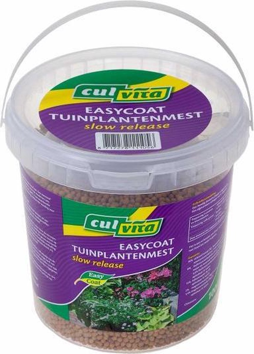 Easycoat Tuinplantenmest 1 kg - tuinplanten mest korrel - korrelvorm tuinplantenmest - langszame afgifte plantenvoeding - jaarlijkse plantenvoeding - chloorarm meststof