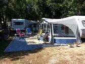 Tentdoek , tentzeil bescherming , gronddoek : 12 x 3.85 mtr breed , 130 gr p/m²