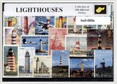 Vuurtorens - Typisch Nederlands postzegel pakket & souvenir. Collectie van 100 verschillende postzegels van vuurtorens – kan als ansichtkaart in een A6 envelop - authentiek cadeau