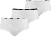 dames basic mini short 3-pack wit - maat M