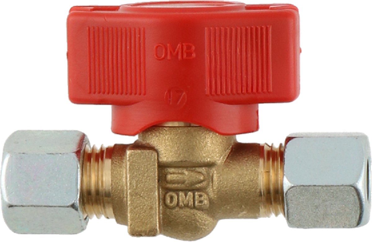 Gaskraan 2x8mm afsluitbaar