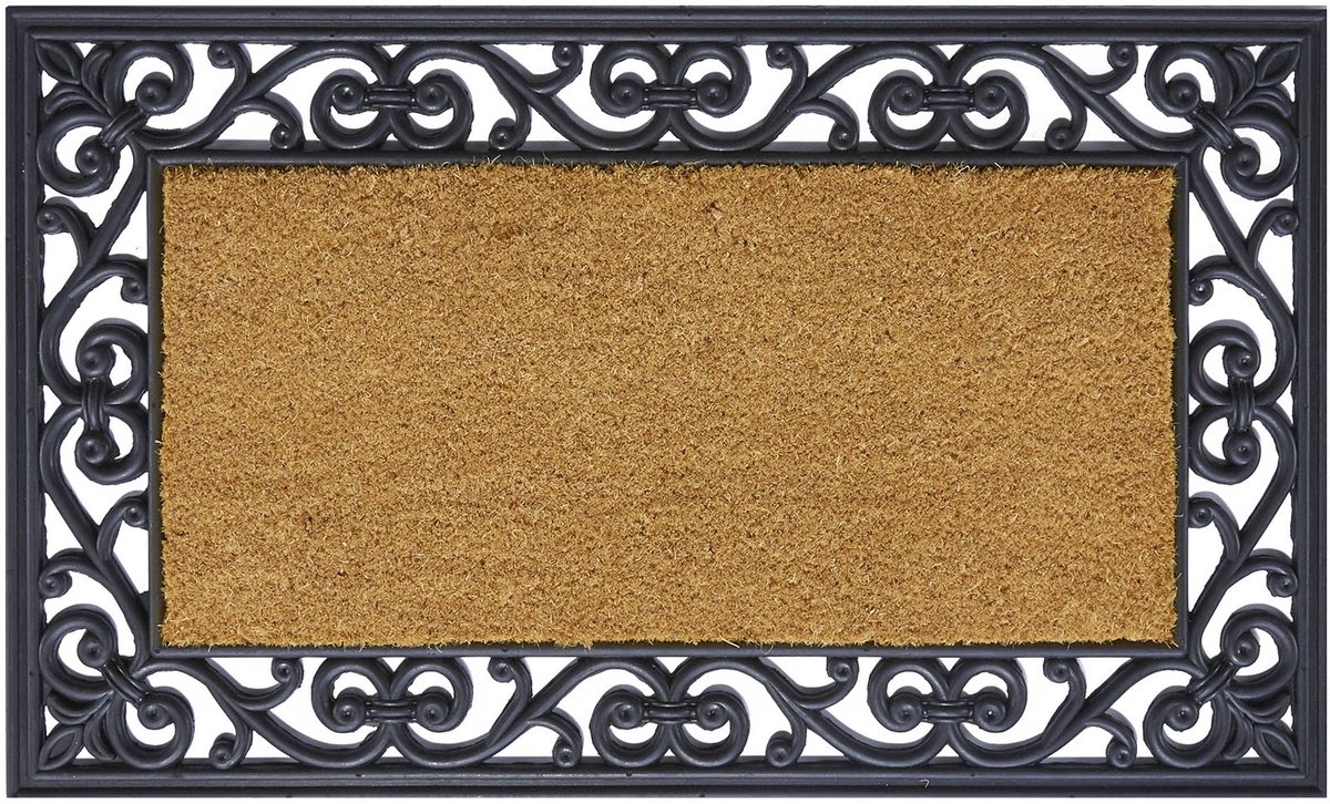 MD-Entree MD Entree - Deurmat - Kokosmat - Cottage - Met Rubber - 45 x 75 cm Bruin