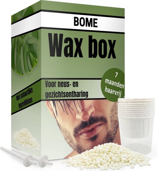 BOME Wax Box - Set voor Neusontharing - 7 Maanden Haarvrij - Neustrimmer - Met Natuurlijke Ingrediënten - Neuswax - Wax Ontharen - Neushaar Wax
