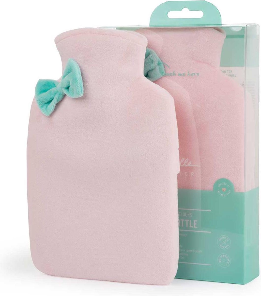 Goedkoopste Isabelle Laurier Warmwater Kruik 1 Liter Fluweel Lichtroze
