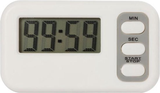 Velleman Digitale countdown timer, alarm, LCD, optellen en aftellen, max. 99 min. 59 sec., perfect voor in de keuken