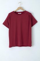 Sissy-Boy - Donkerrood T-shirt met korte mouwen