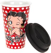 Kamparo Koffiebeker Betty Boop Porselein 0,4 Liter Rood/wit