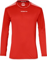 Masita | Sportshirt Sevilla Lange Mouw - Ademend - Vochtregulerend - Licht - Stevig - RED/WHITE - M