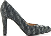 Peter Kaiser Pumps / Stiletto Dames / Damesschoenen - Canvas - Naaldhak hoogte 10 cm - 78891 - Zilver - Maat 40